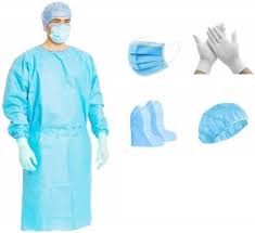Disposable/folio NON REINFORCED gown - 1 unit (50gsm) Standard
