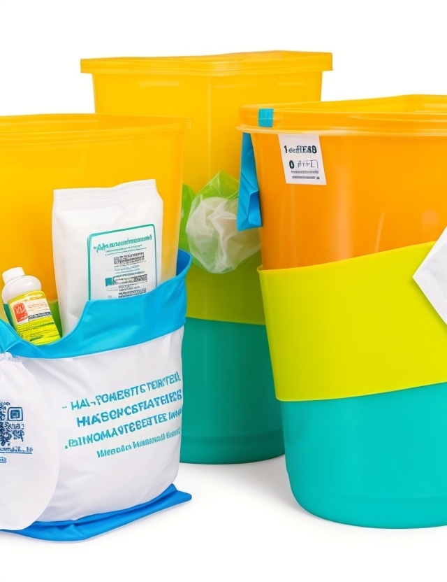 bel-art-biohazard waste bags 220x280 mm pe-hd, pack of 100