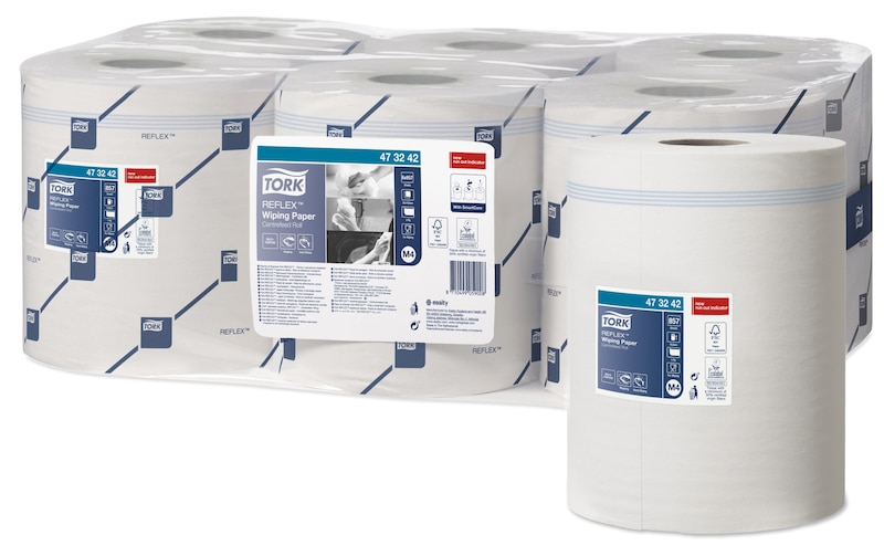 tork reflex wiping paper