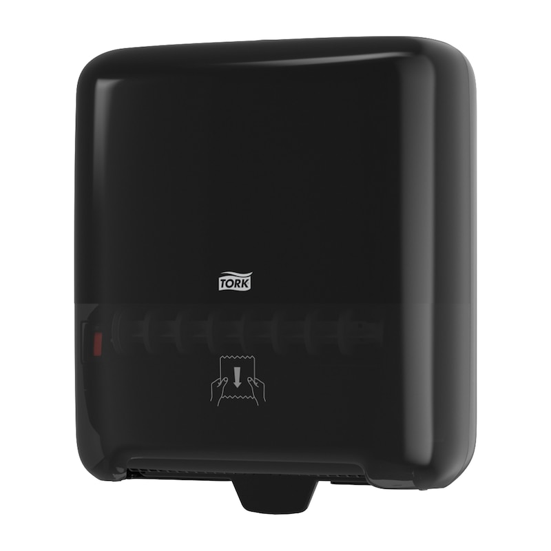 tork matic hand towel roll dispenser, black