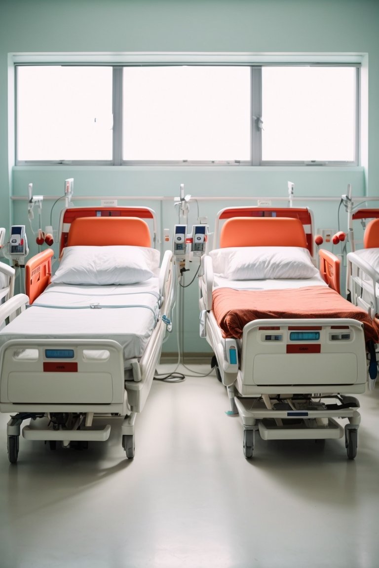 2 cranks adjustableMedical bed +Mattress