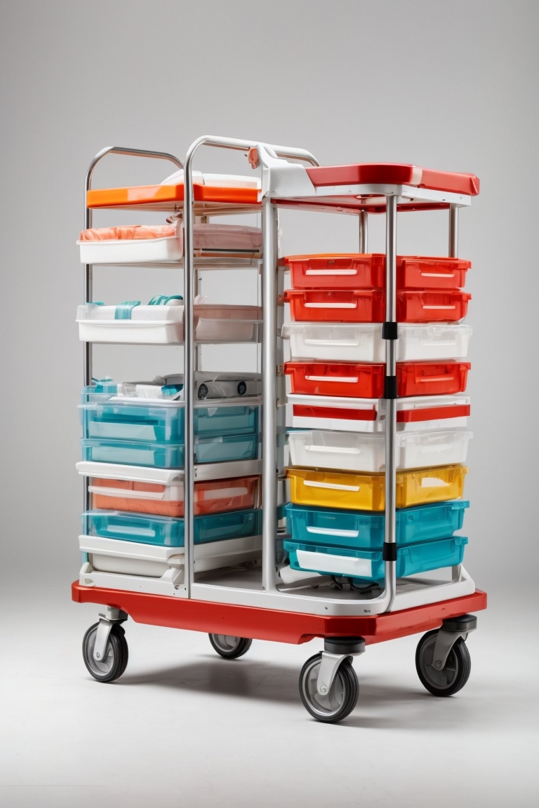 Janitorial Trolley & Waste Bag