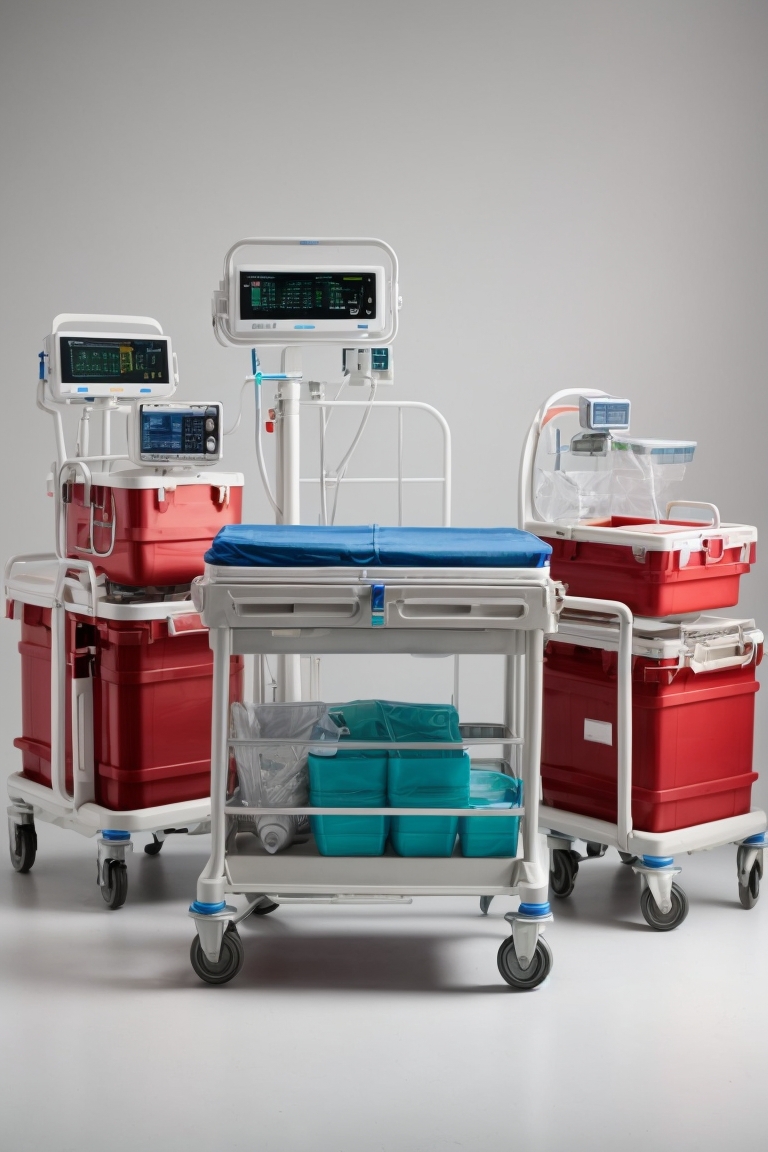 medical oxygen cylinder trolley