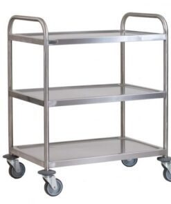 3 tier tea/food trolleys Grade 18/8 stainless