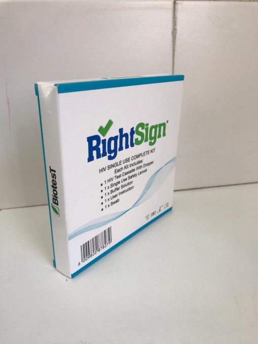 Right Sign Rapid HIV test – Single use complete kit