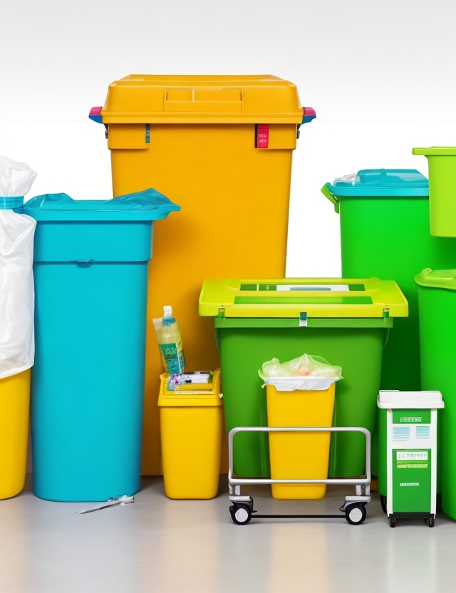collection of sharps containers