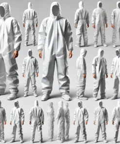 Alternative view of Disposable Type 5/6 coveralls yellow