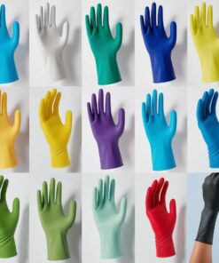 disposable surgical rubber gloves