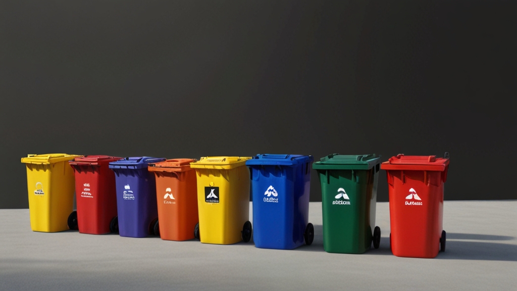 120l green wheelie bin