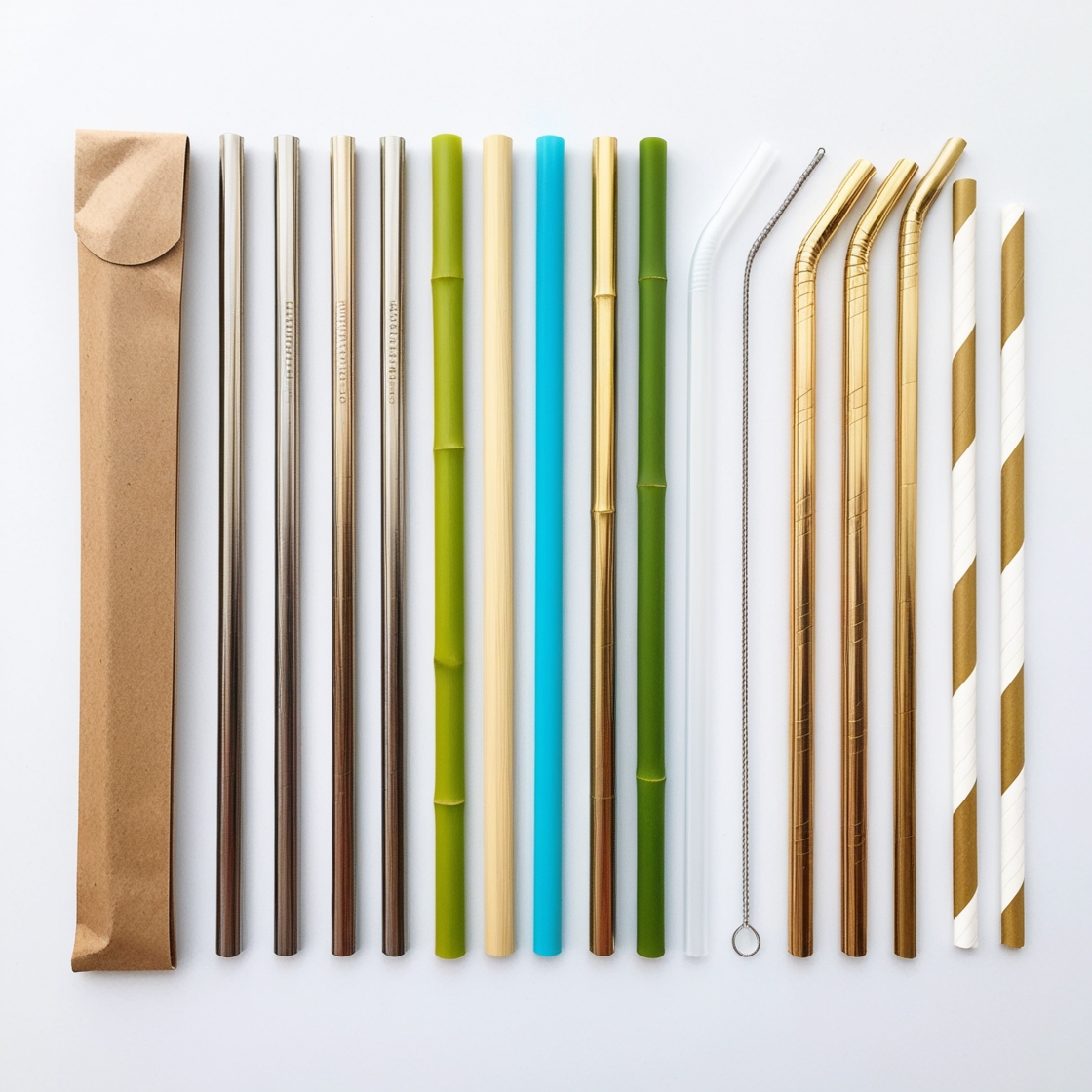 10 inch flexible drinking straws