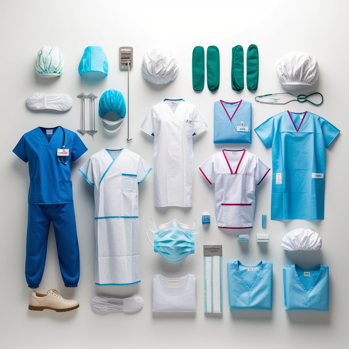 Reusable shoe covers blue