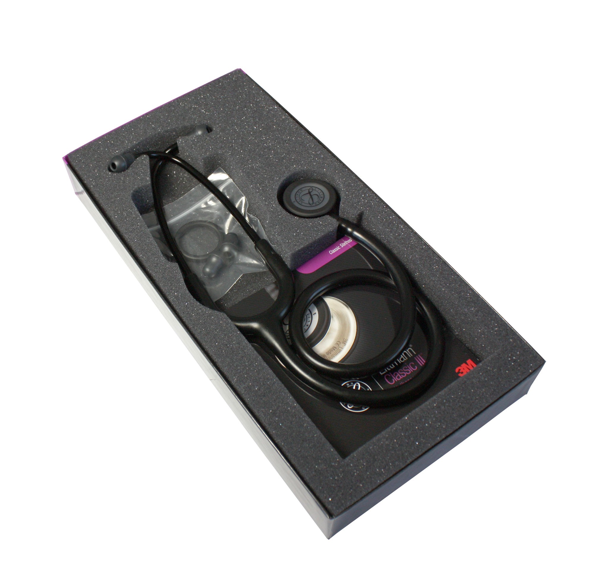 3M™ Littmann® Classic III™ Stethoscope Black Tube Black-Edition 5803 - Image 3