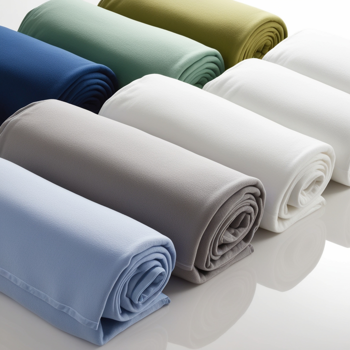 white hospital blankets