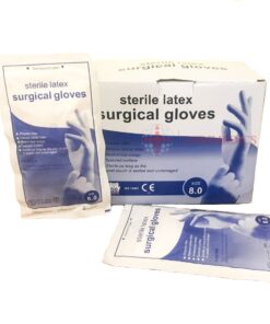 Alternative view of Sterile latex surgical gloves / 50 pairs/ size 6.5,7, 7.5, 8