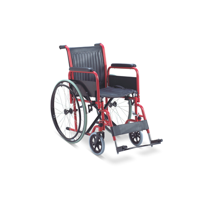 Wheelchair steel PVC detachable arm and footrest - Image 2