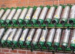 Alternative view of Castor Wheels - Thermoplastic Rubber - Bolt Hole - Swivel - 65mm - TOOC509