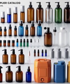 Clear Glass Bottle with White Trigger Sprayer