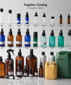 500ml Blue Glass Bottle with Mist Sprayer