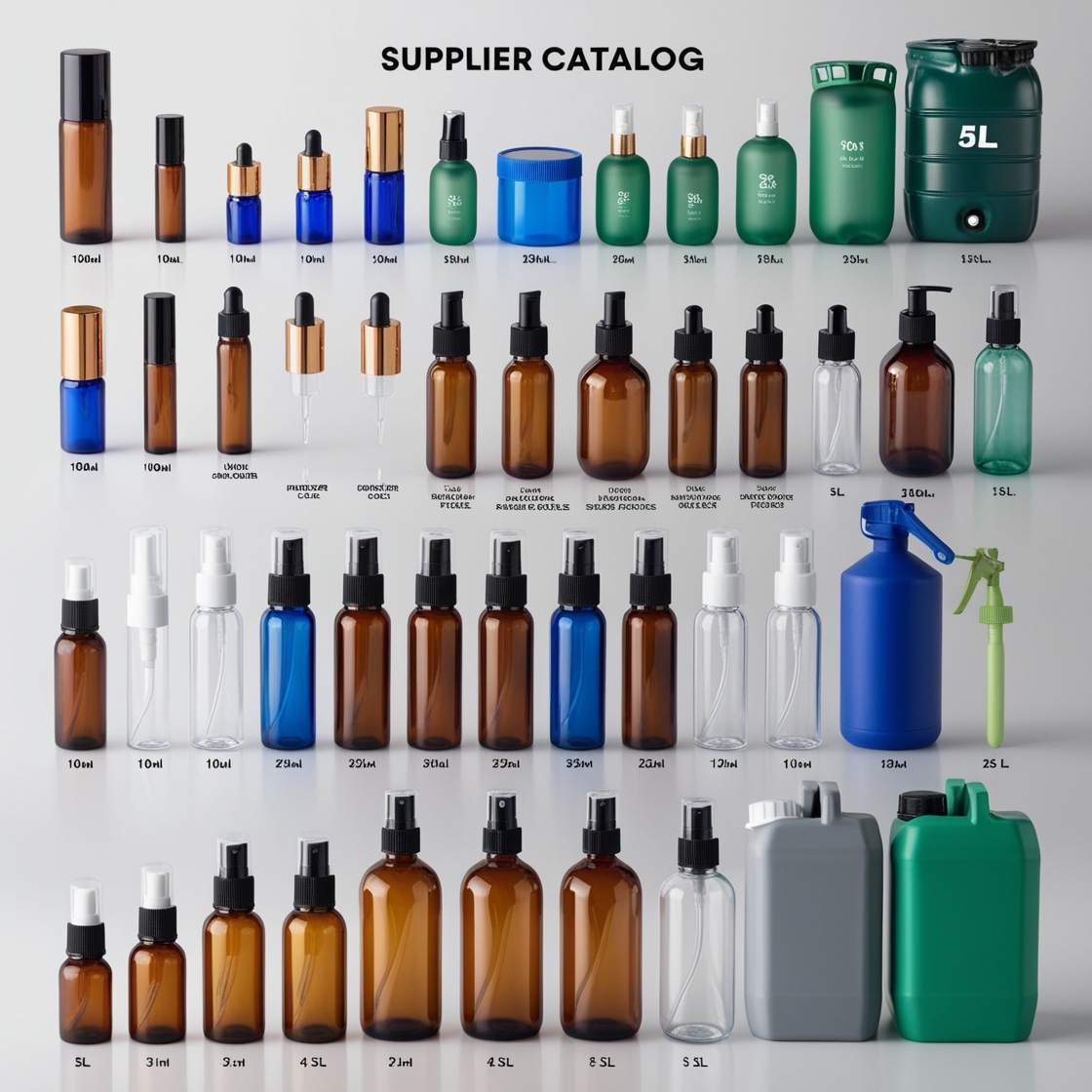 500ml Green Glass Bottle with Pipette