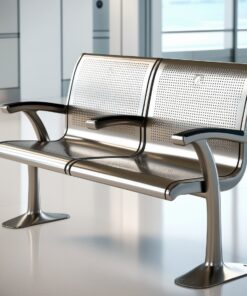 Airport Bench Heavy Duty Steel TwoSeater