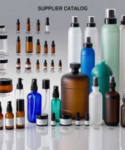 25000ml Blue Glass Bottle with Lotion Cap