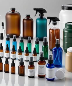 50ml Green Glass Bottle with Lotion Cap