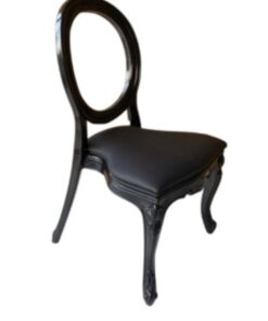 Black Louis Chair Sell (Clear Back)