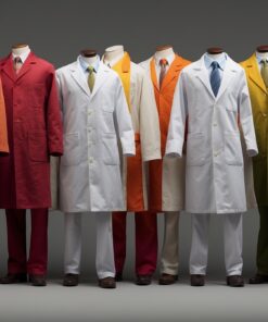 Acid Resistant Lab Coat Large Blue