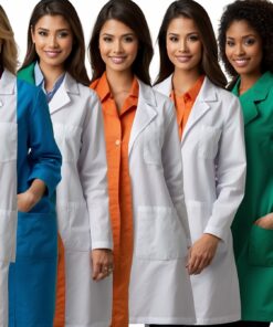 blue acid resistant Lab coat s