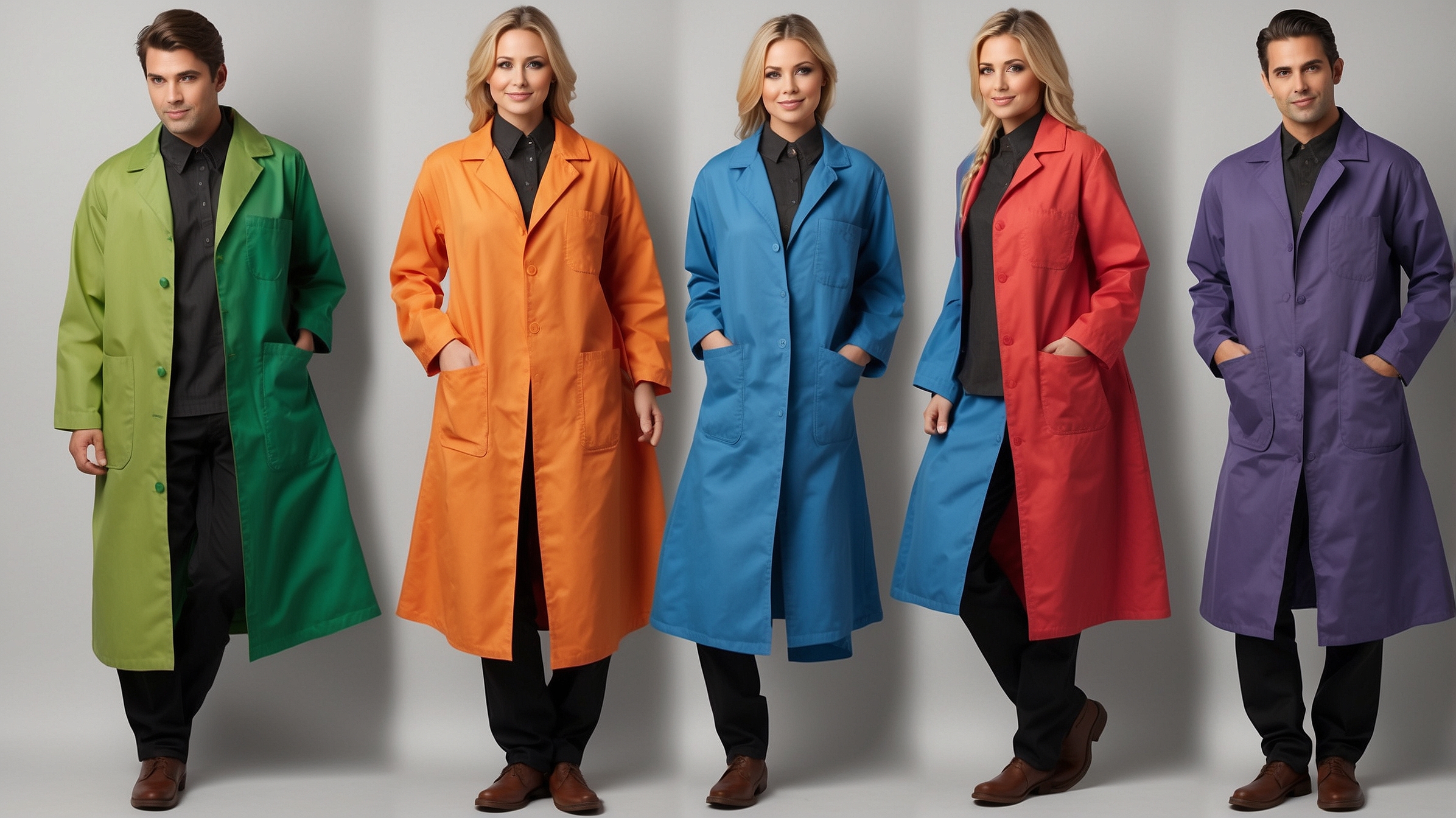 Flame Resistant Lab Coat Small Green