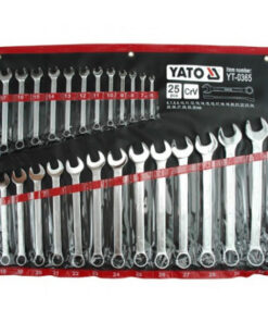 Spanner - Combination - Box and Ring - Chrome Vanadium - 25 Piece Set - 6mm to 32mm - YT-0365