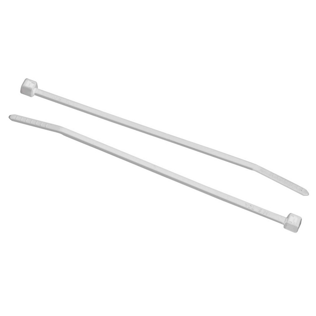 Cable Ties - 305 x 4.7 mm - White - Pack of 100 - TOOC129W