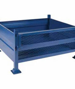 Stillage Bin - Stackable Steel Bin - Half Drop Side - Blue - 2200Kg - SBD4330