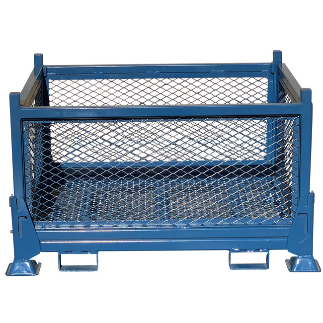 Expanded Metal Collapsible Steel Bin - Blue - 1000Kg - CB4326M