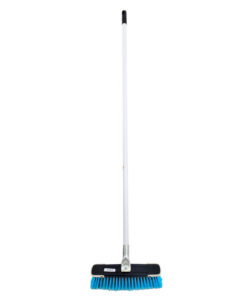 Floor Broom - Complete - Soft Funky - Flagged PVC Fibre - Metal Handle - Pony Grip - Pack of 5 - F3851