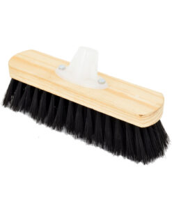 Floor Broom - Head Only - Rainbow Black Fibre Household - Pack of 5 - F3518