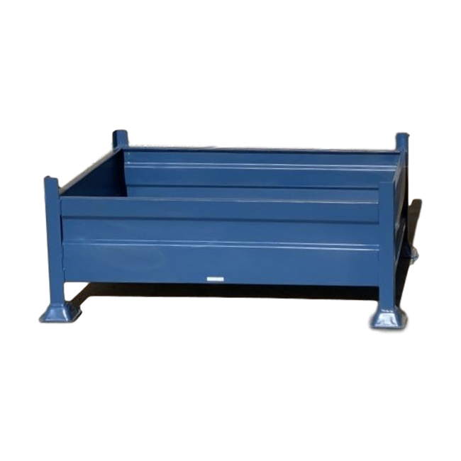 Stillage Bin - Stackable Steel Bin - Solid Side - Blue - 2000Kg - SB4324