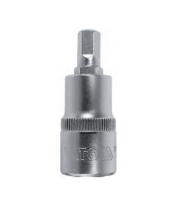 Hex Bit Socket - Chrome Vanadium - 1/2" Connector - Standard Length - HEX 9 x 50mm - YT-76596