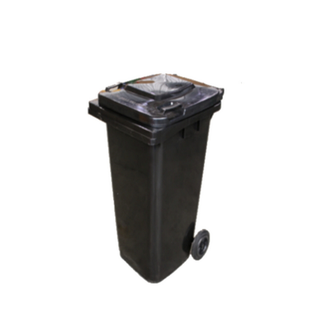 Wheelie Bin - 120L - 2 Wheel - Plastic - Black - 0084
