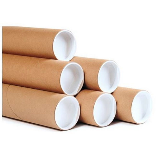 Cardboard Postal Tube with End Cap - A1 - 65 x 5.16(Ø) cm - 2G_POTU6551