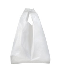 White Plastic Carrier Bags - 30 Micron - Mini 200 - 46 x 10 cm - Pack of 1000 - 2G_PLCAMI30