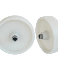 Castor Replacement Wheel with Bush - Nylon - White - 150mm ⌀ - Pack of 2 - N150 - MOQ 200