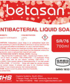 Liquid Soap - Antibacterial - Betasan - Sachets - 700ml - Pack of 6 - SR_76