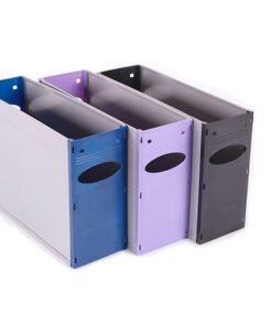 A4 Solid Plastic Filing Container - 32 x 10 x 22 cm - Colour Options - Pack of 20 - 01CSPC