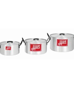 Pots with Lids - Catering Combination - 6 Piece - Hart J7 - Aluminium - 7L - 12L - 21L Pots - 776029