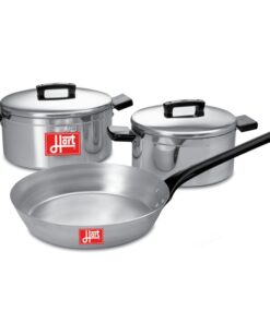 Pots and Frying Pan Combination - 5 Piece - Hart J7 Starter Set - Aluminium - 175mm and 200mm Pots - 230mm Pan - 700074