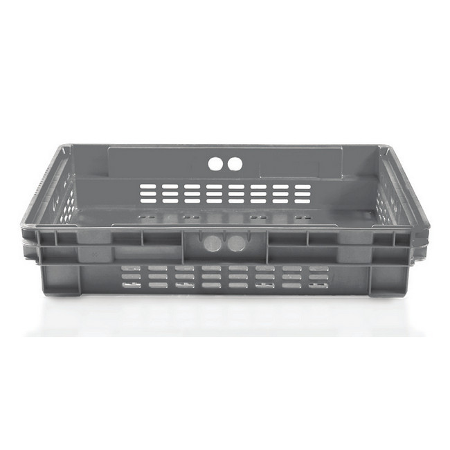 Stack-Nest Crate - Vented - SABS Approved - 20L - Grey - Pack of 200 - SN64120-grey