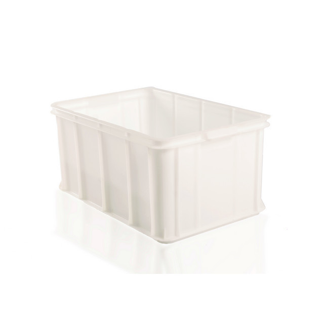 Plastic Crate - Meat Bin - SABS Approved - 52L - White - Pack of 45 - MT64285-white