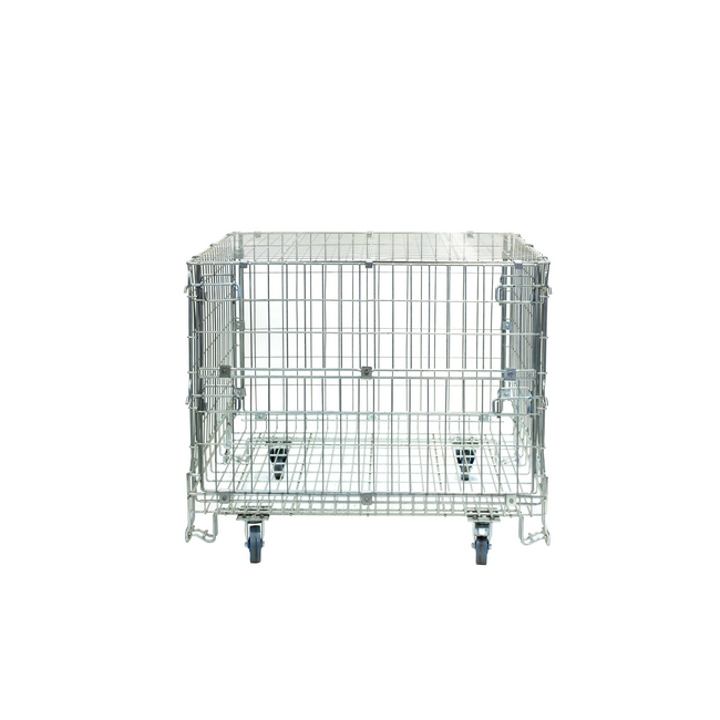 Hypercage - Mobile - Wire - With Lid - 65mm Mesh - 100 x 120 x 100 cm - MHCS10000ALID65