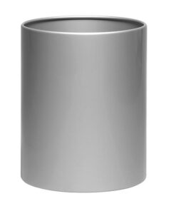 Waste Paper Bin - Modern Steel Range - Metal - 24 x 30 cm - Silver - 500SI